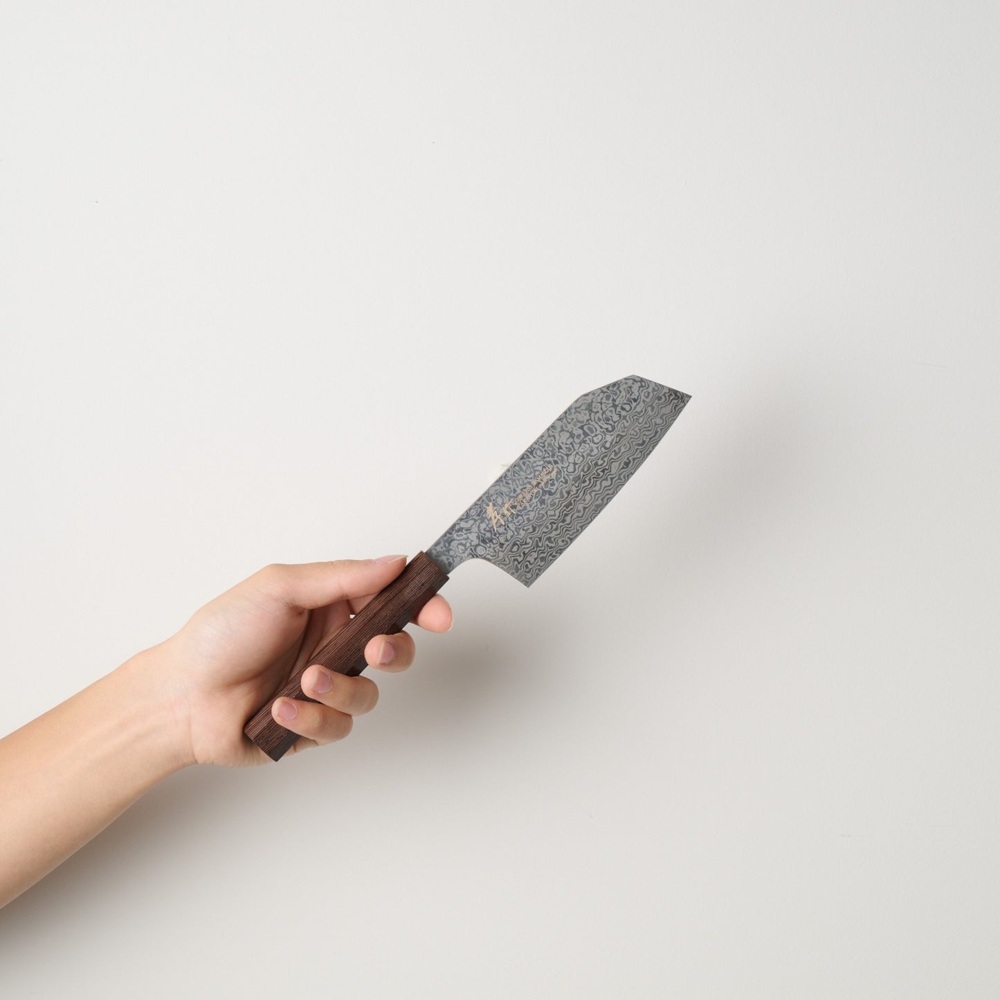 堺孝行|コアレスダマスカス|小文化包丁|135mm|ウェンジ
