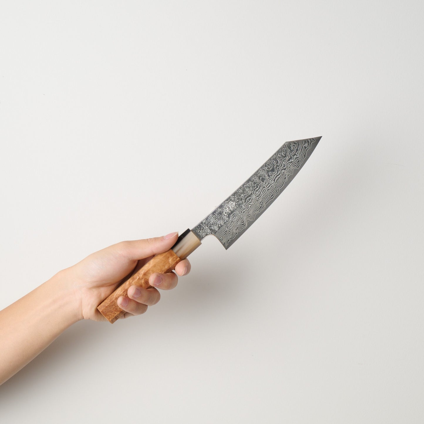 猿九|焔雲|三徳包丁|165mm|花梨瘤