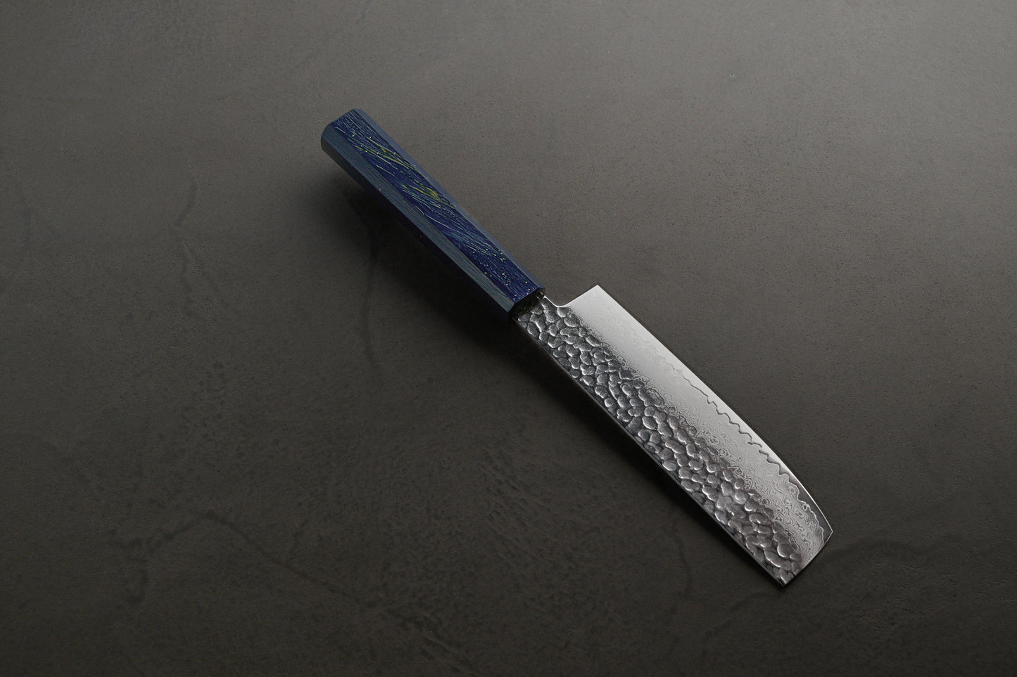 堺孝行|33層ダマスカス樫漆|和菜切包丁|160mm|彩石