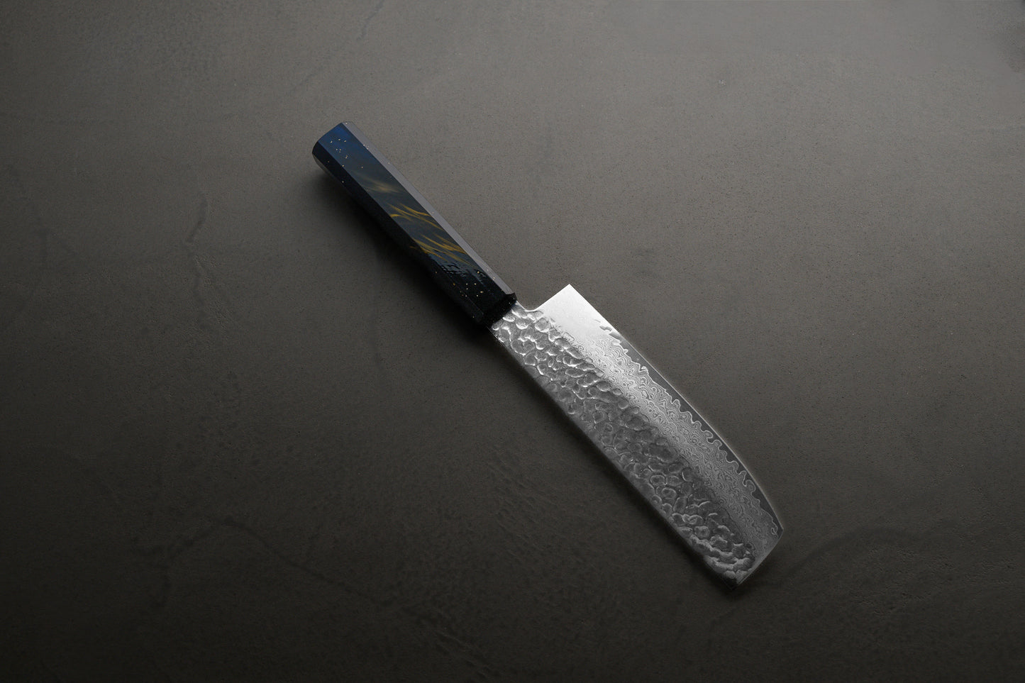 堺孝行|33層ダマスカス樫漆|和菜切包丁|160mm|彩宇