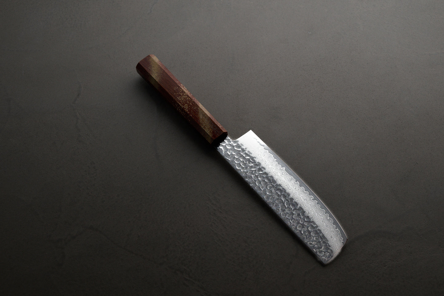 堺孝行|33層ダマスカス樫漆|和菜切包丁|160mm|星連