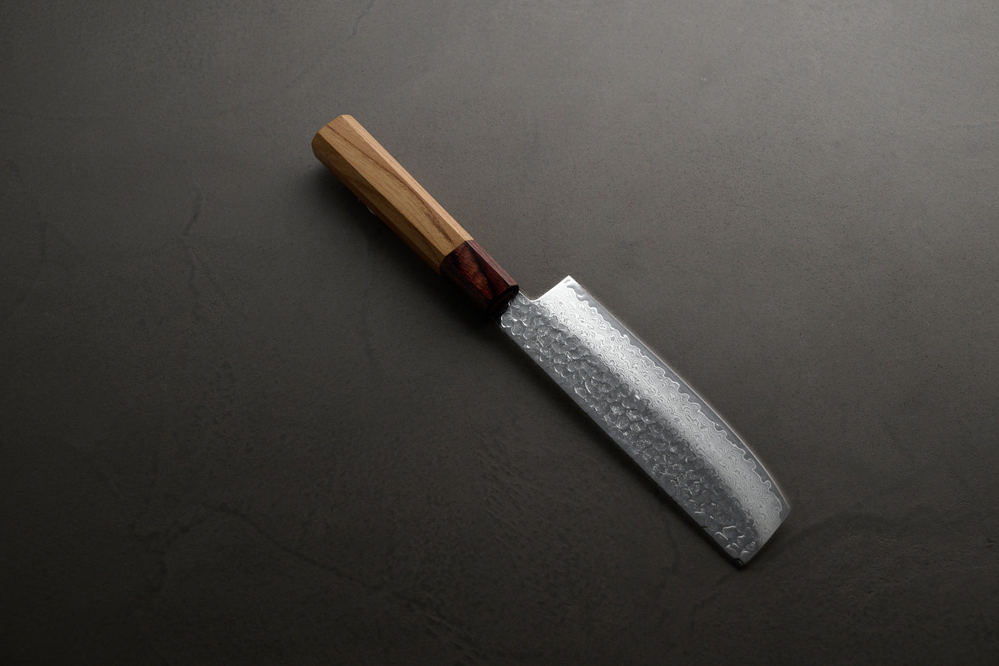 堺孝行|33層槌目ダマスカス和式|和菜切包丁|160mm|ケヤキ