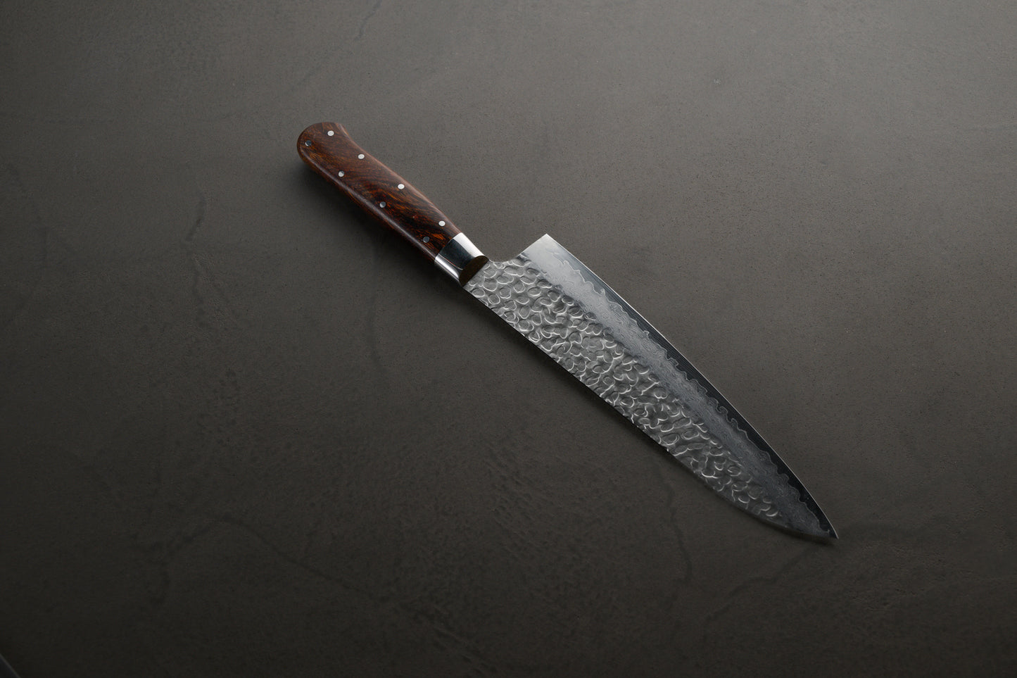堺孝行|33層槌目ダマスカス杉原モデル|牛刀|210mm|デザートアイアンウッド