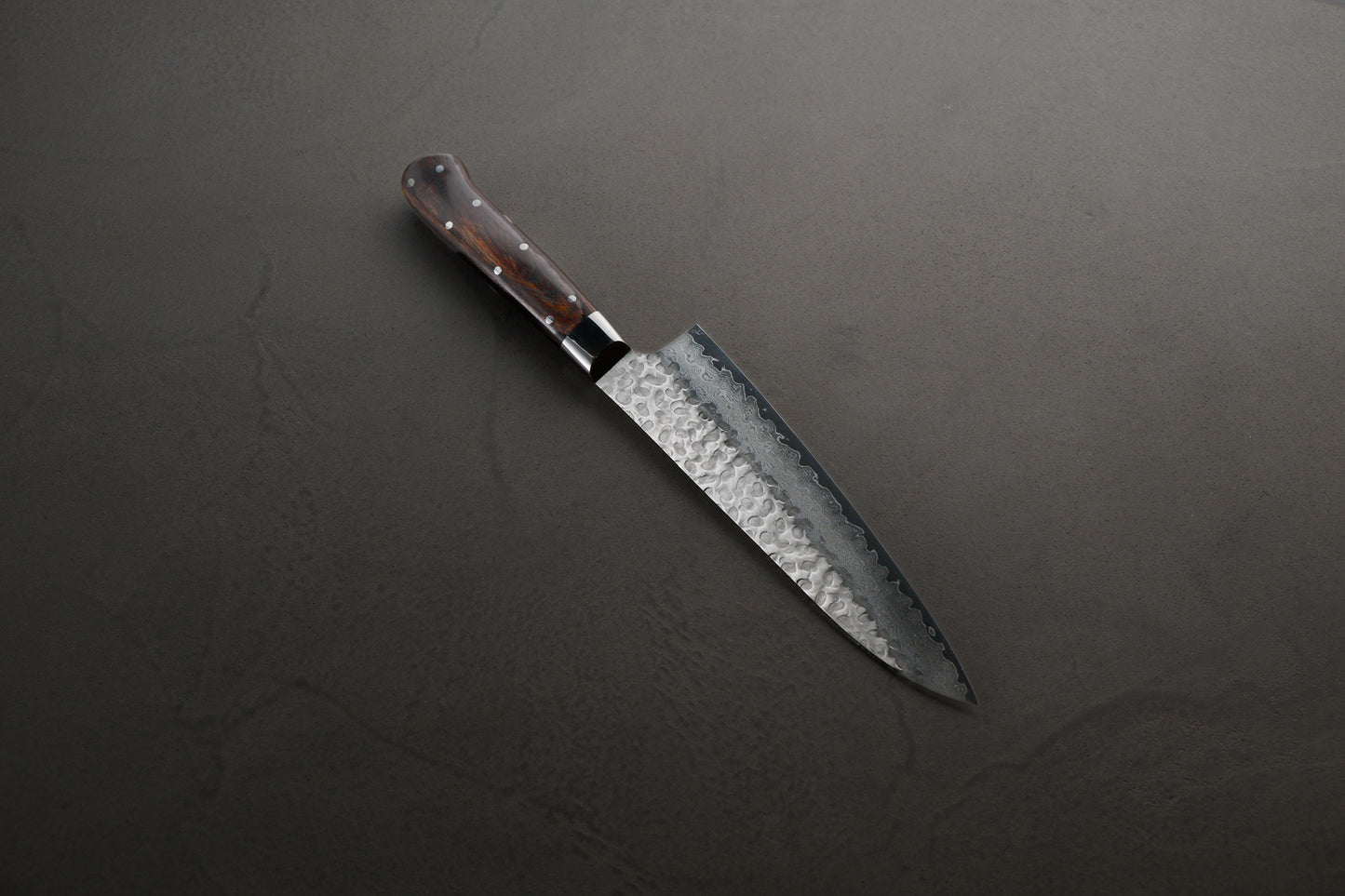 堺孝行|33層槌目ダマスカス杉原モデル|牛刀| 180mm|デザートアイアンウッド