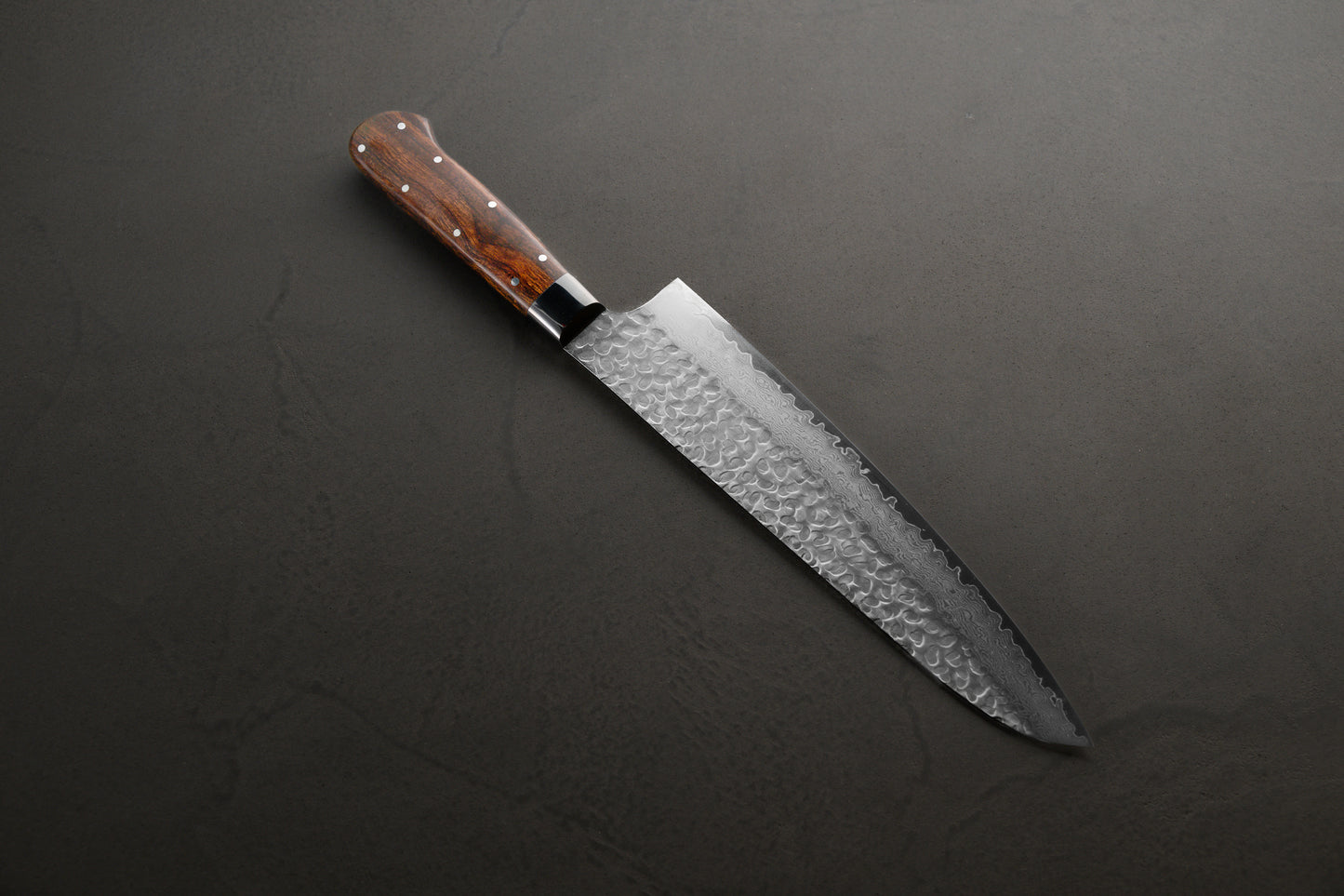 堺孝行|33層槌目ダマスカス杉原モデル|牛刀|240mm|デザートアイアンウッド