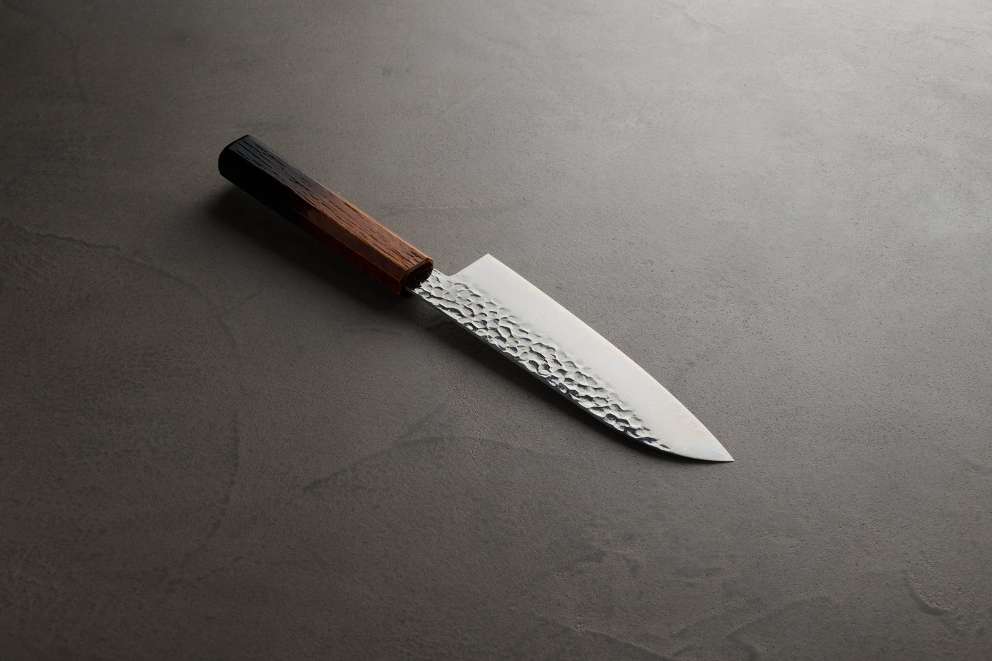 堺孝行|33層ダマスカス樫漆|和三徳包丁|170mm|焼漆莉