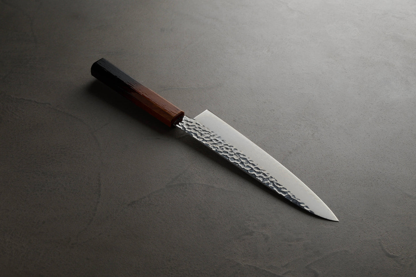 堺孝行|33層ダマスカス樫漆|和牛刀|210mm|焼漆莉