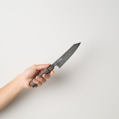 猿九｜焔雲｜小包丁｜135mm｜グレー合板