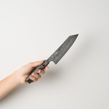猿九｜焔雲｜三徳包丁｜165mm｜グレー合板
