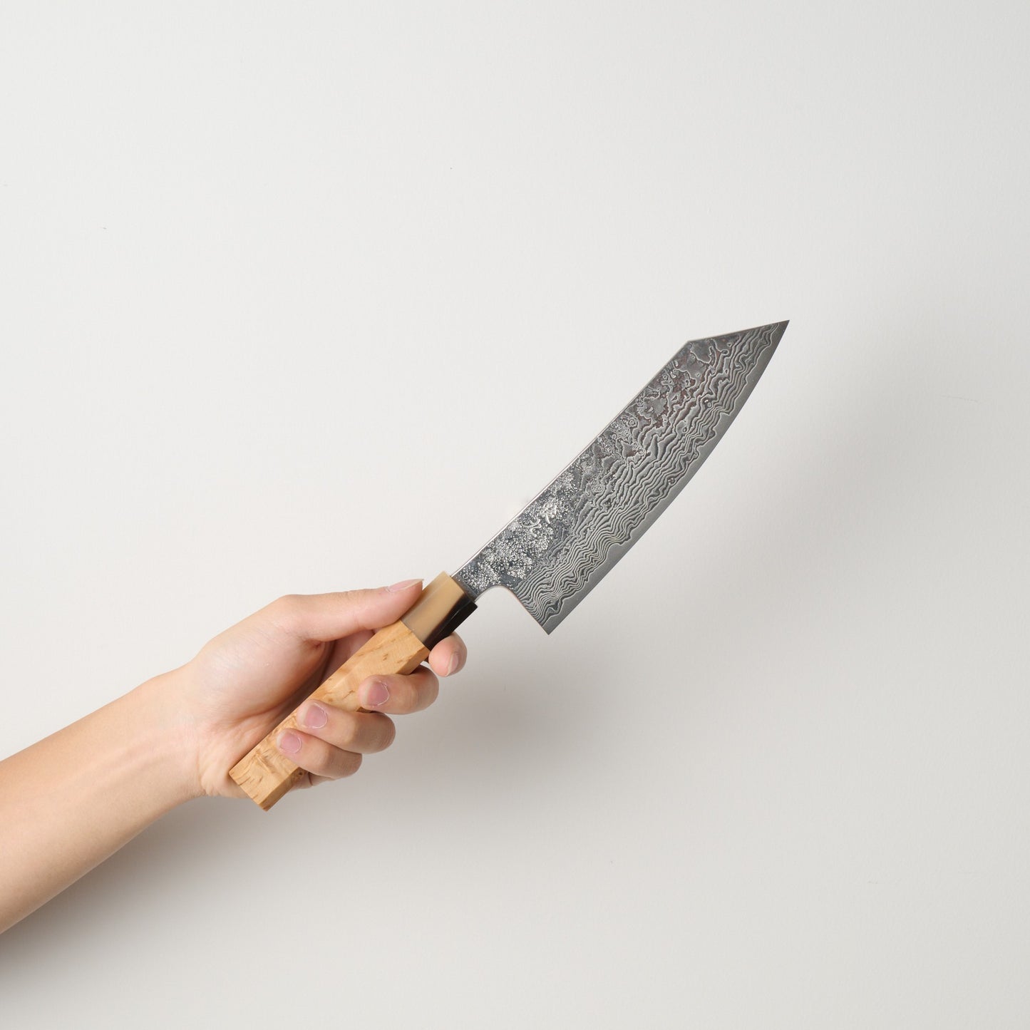 猿九｜焔雲｜三徳包丁｜180mm｜花梨瘤