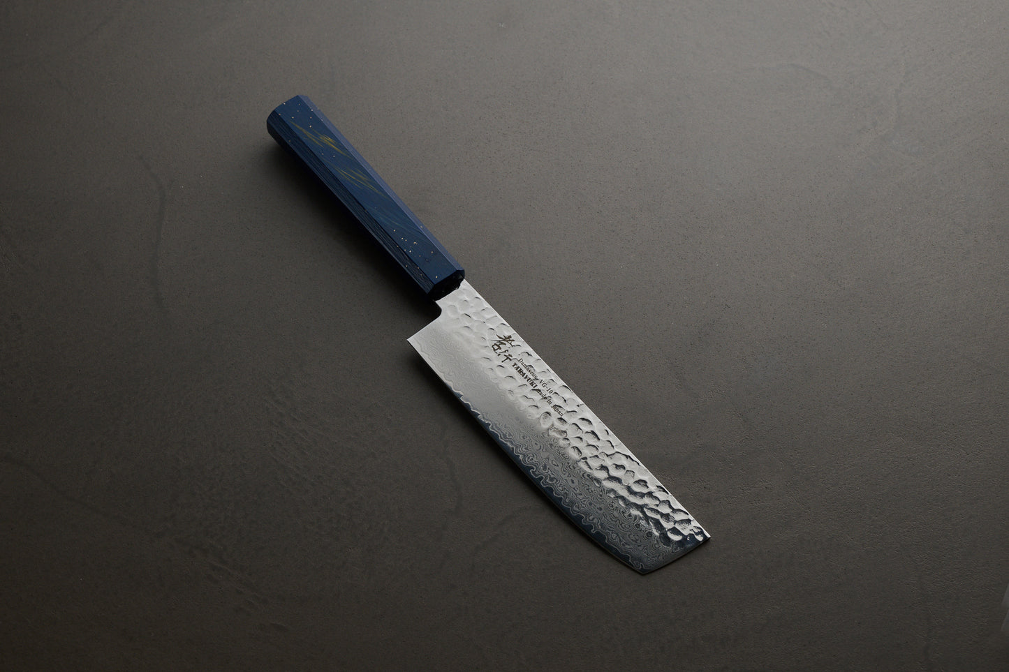 堺孝行｜33層ダマスカス樫漆｜和菜切包丁｜160mm｜彩石