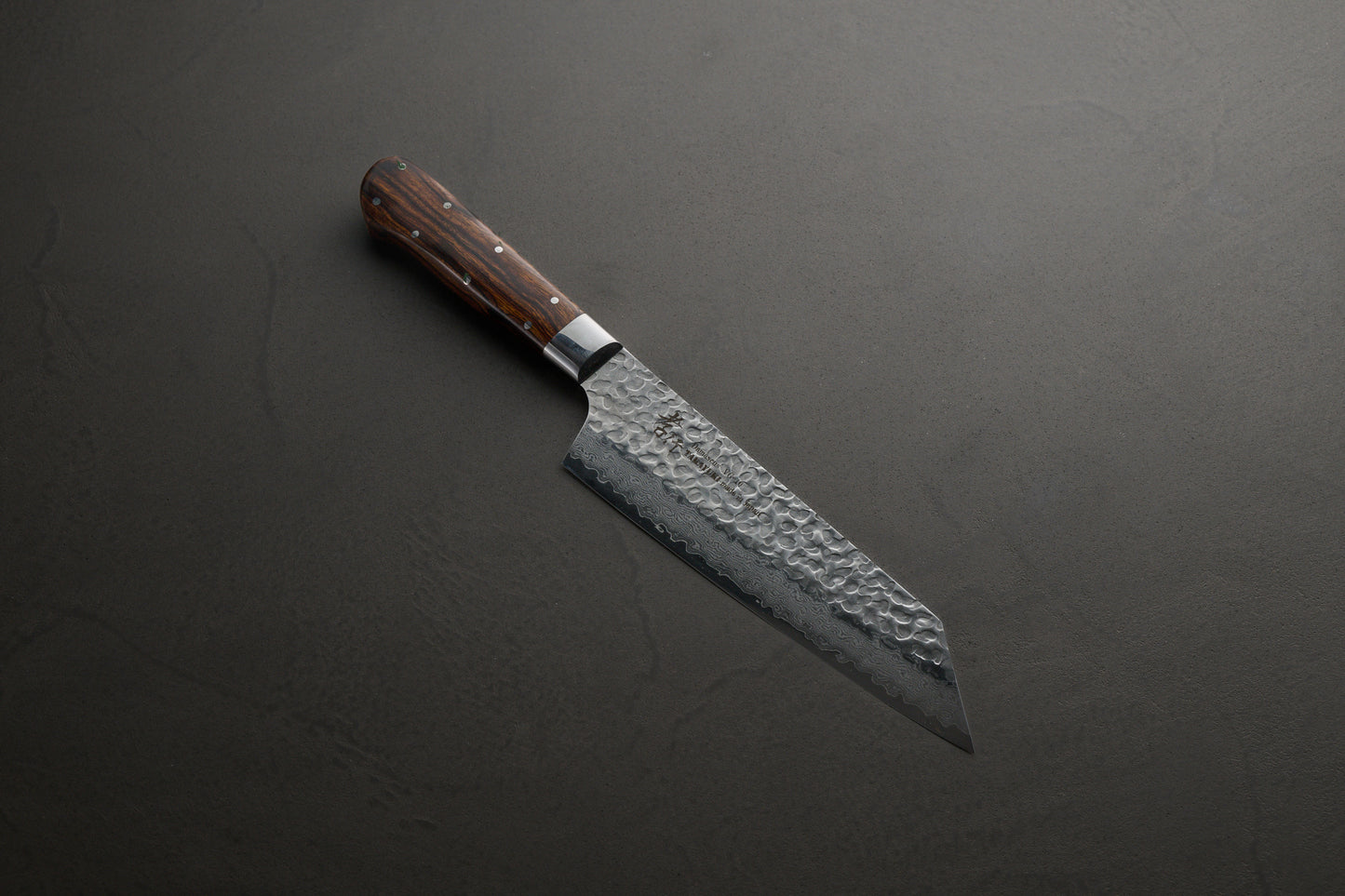 堺孝行｜33層槌目ダマスカス杉原モデル｜剣型牛刀｜ 190mm｜デザートアイアンウッド