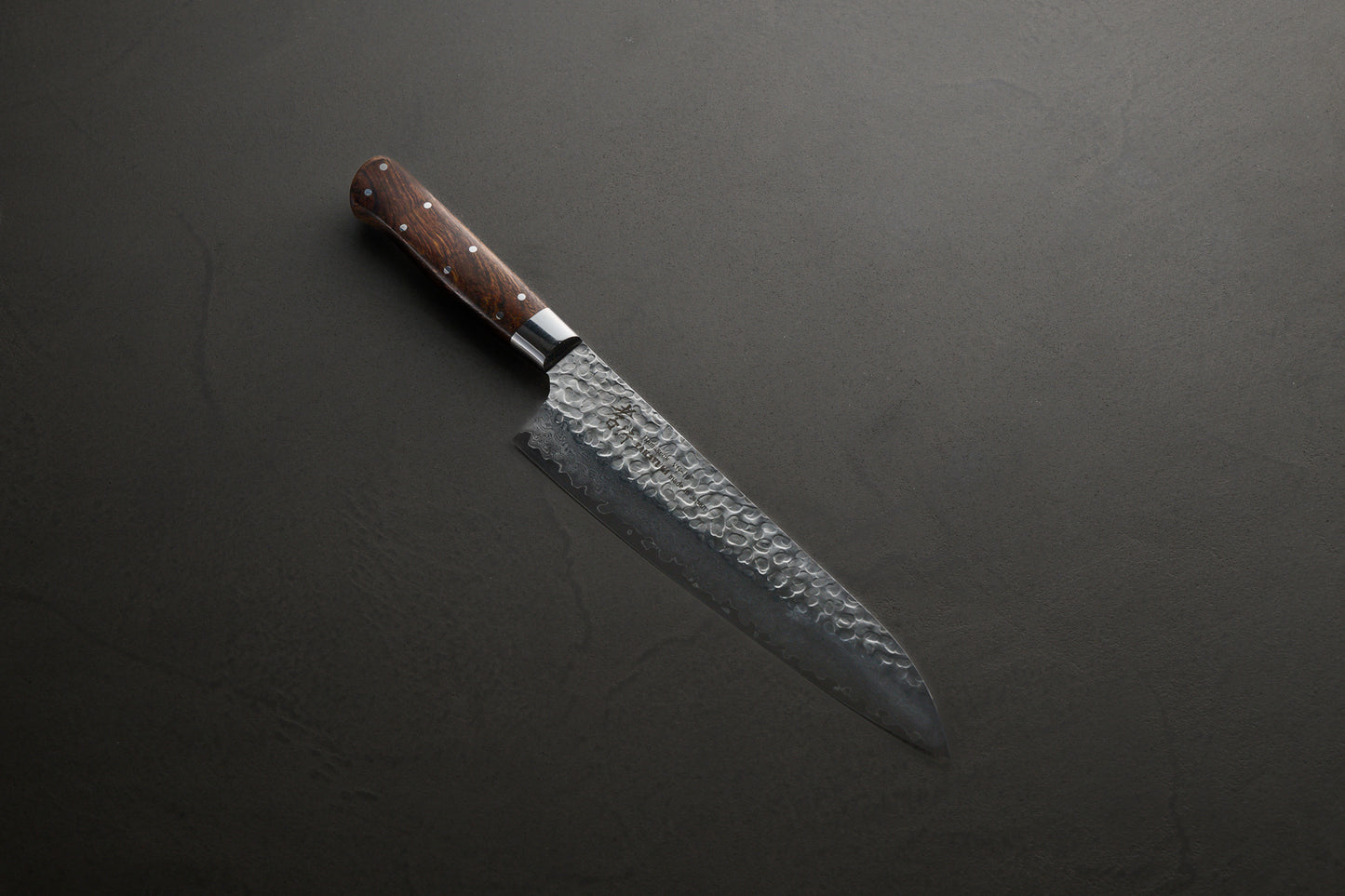 堺孝行｜33層槌目ダマスカス杉原モデル｜牛刀｜210mm｜デザートアイアンウッド