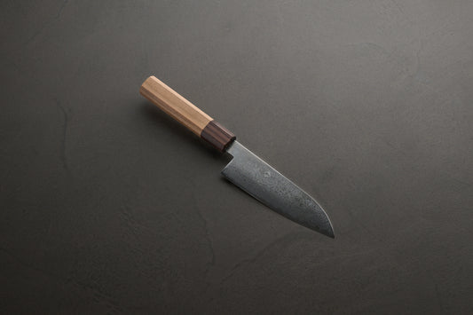 ふくべ鍛冶｜16層ダマスカス三徳包丁｜130mm｜VG10