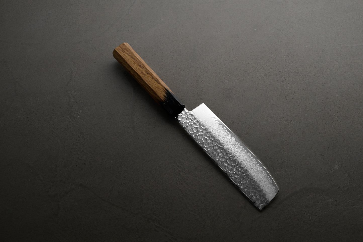 堺孝行｜33層ダマスカス樫漆｜和菜切包丁｜160mm｜黒伸