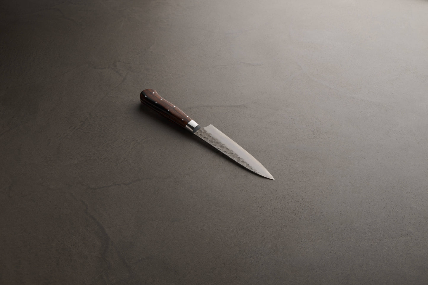 堺孝行｜33層槌目ダマスカス杉原モデル｜ペテナイフ｜150mm｜デザートアイアンウッド