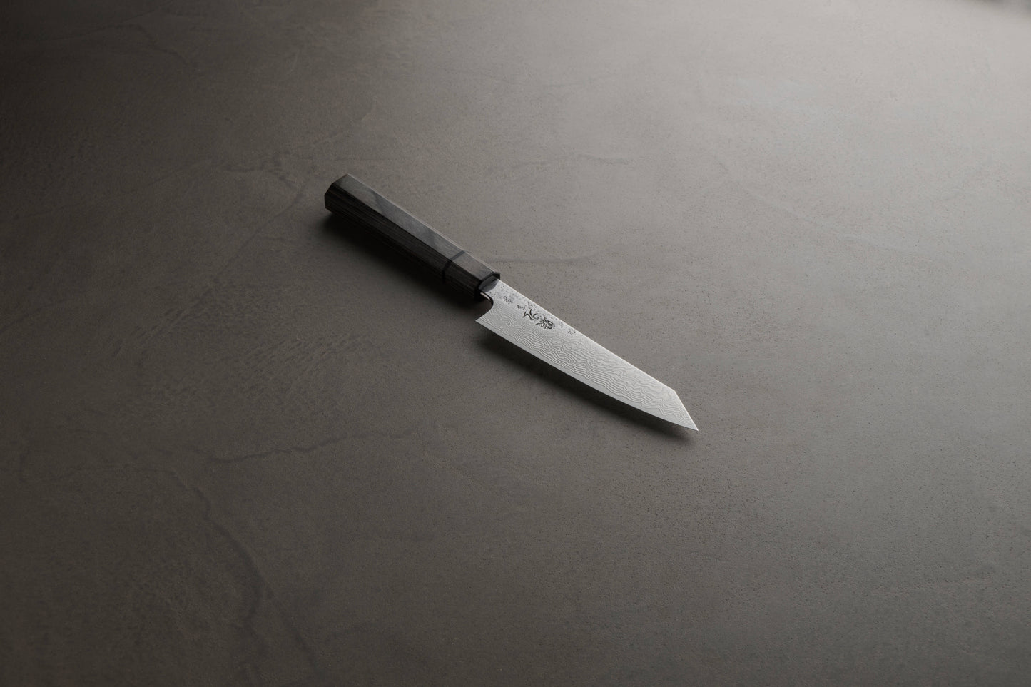 猿九｜焔雲｜小包丁｜135mm｜グレー合板