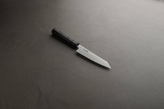 猿九｜焔雲｜小包丁｜135mm｜グレー合板