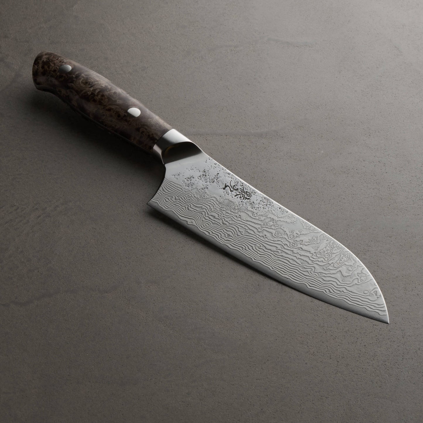 猿九｜敦盛｜三徳包丁｜165mm｜花梨瘤