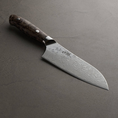 猿九｜敦盛｜三徳包丁｜165mm｜花梨瘤