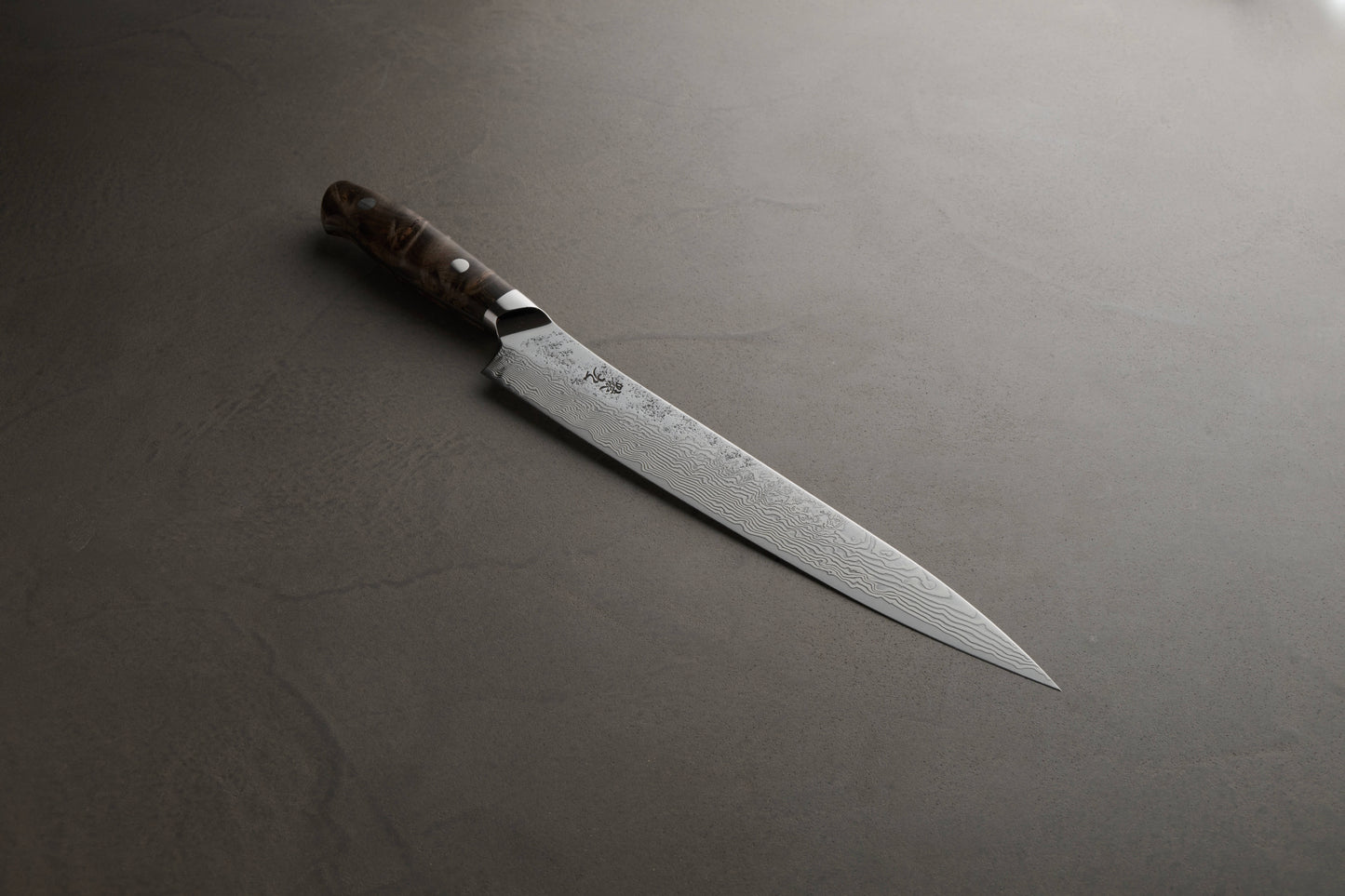 猿九｜敦盛｜筋引包丁｜270mm｜花梨瘤