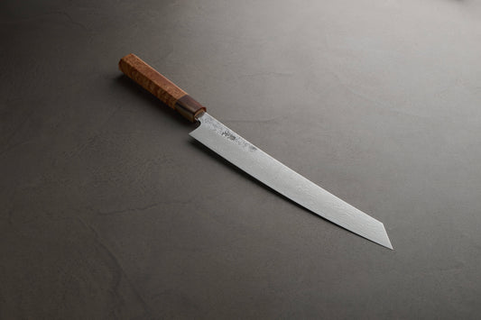 猿九｜焔雲｜筋引包丁｜270mm｜花梨瘤