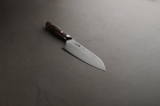 猿九｜敦盛｜三徳包丁｜180mm｜花梨瘤