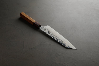 堺孝行｜33層槌目ダマスカス和式｜和剣型牛刀｜190mm｜ケヤキ