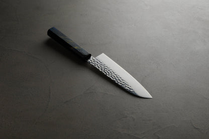 堺孝行｜33層ダマスカス樫漆｜和三徳包丁｜170mm｜彩宇