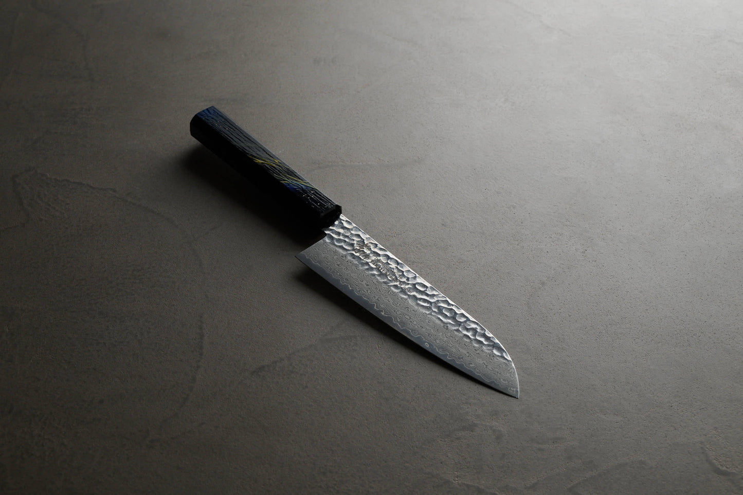 堺孝行｜33層ダマスカス樫漆｜和三徳包丁｜170mm｜彩宇