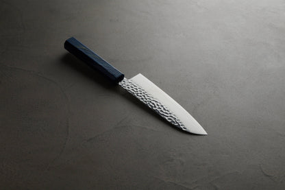 堺孝行｜33層ダマスカス樫漆｜和三徳包丁｜170mm｜彩石