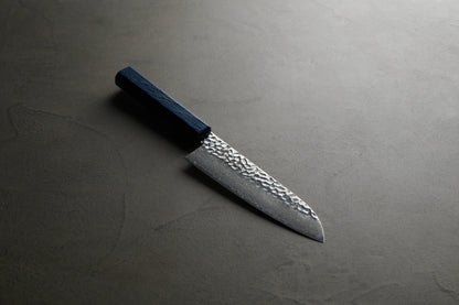 堺孝行｜33層ダマスカス樫漆｜和三徳包丁｜170mm｜彩石