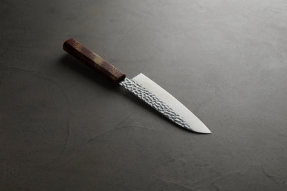 堺孝行｜33層ダマスカス樫漆｜和三徳包丁｜170mm｜星連