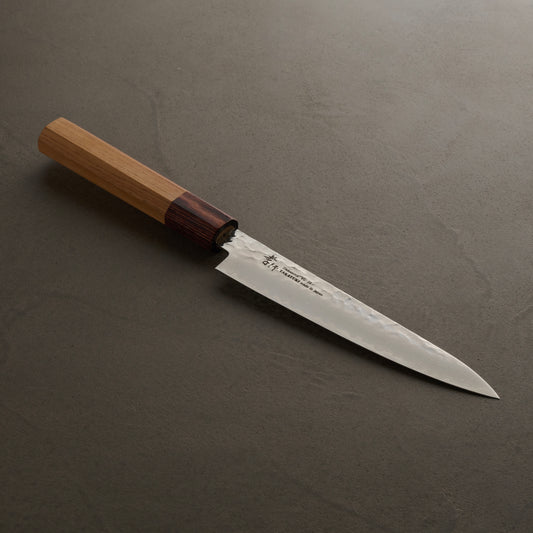 堺孝行｜33層槌目ダマスカス和式｜和ペテ｜180mm｜ケヤキ